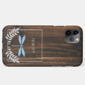 Rustic Blue Dragonfly Hoesje-Mate iPhone Case (Achterkant (horizontaal))