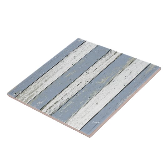 Rustic Blue Driftwood Tegeltje (Zijkant)