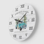 Rustic Blue Farmhouse Truck Grote Klok (Hoek)