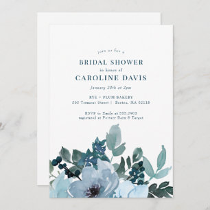 Rustic Blue Floral Pset Bridal Shower