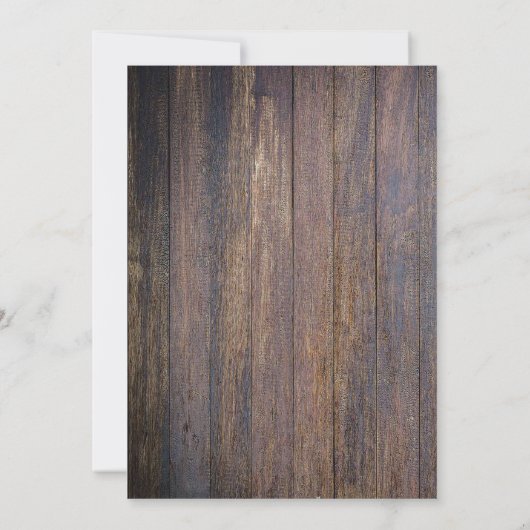 Rustic Blue Floral repetition Kaart (Achterkant)