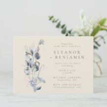  Rustic Blue Floral Wedding All-in-One