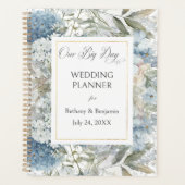 Rustic Blue Floral Wedding Planner (Voorkant)