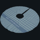 Rustic Blue Glen Pset op persoonlijke titel Kerstboom Rok<br><div class="desc">Rustisch Blauw Glen Speld,  speciaal gepenseld Polyester Tree Skirt</div>