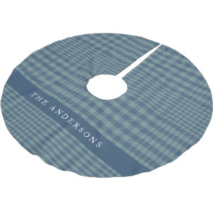 Rustic Blue Glen Pset op persoonlijke titel Kerstboom Rok