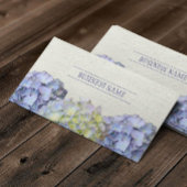 Rustic Blue Hydrangea Flowers Elegant Visitekaartje
