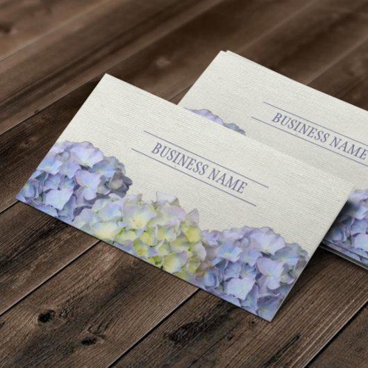 Rustic Blue Hydrangea Flowers Elegant Visitekaartje
