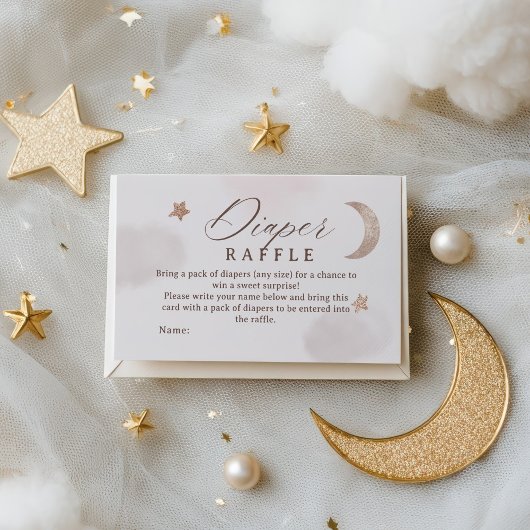 Rustic Blue Jean Denim Luier Raffle Baby shower Informatiekaartje