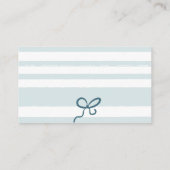 Rustic Blue Jean Denim Luier Raffle Baby shower Informatiekaartje (Achterkant)