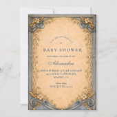 Rustic Blue Jeans Baby Shower Kaart (Voorkant)