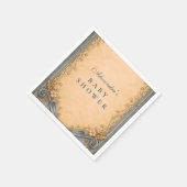 Rustic Blue Jeans Baby Shower Servet (Hoek)