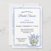 Rustic Blue Lavender Birdhouse Vrijgezellenfeest Kaart (Voorkant)