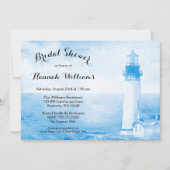 Rustic Blue Lighthouse Vrijgezellenfeest Kaart (Voorkant)