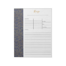 Rustic Blue Linen Gold Leaf Blank Recipe