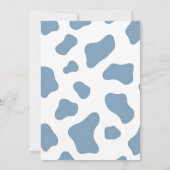 Rustic Blue Little Teddy Bear Truck Baby shower Kaart (Achterkant)