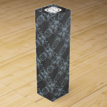 Rustic Blue Mason Jar Chalkboard Wedding