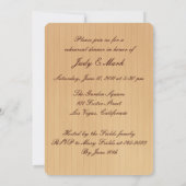 Rustic Blue Mason Jars Rehearsal Dinner Invite Kaart (Achterkant)