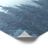 Rustic Blue Mountain Pines 8 Table Seating Chart Poster (Hoek)