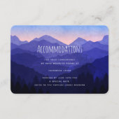 Rustic Blue Mountains trouwaccommodaties Informatiekaartje (Voorkant)