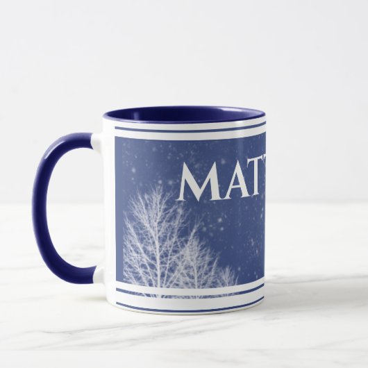 Rustic Blue Personal Name Mok (Links)