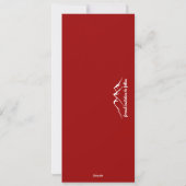 Rustic Blue Red Deer Mountain slaat de datum op Feestdagenkaart (Achterkant)