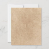 Rustic Blue Roos Bloemige Trouw Save the Date (Achterkant)