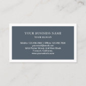  Rustic Blue Sewing Machine Mode Stylist Visitekaartje (Achterkant)