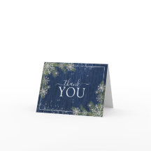 Rustic Blue Silver Winter Wood Dank je