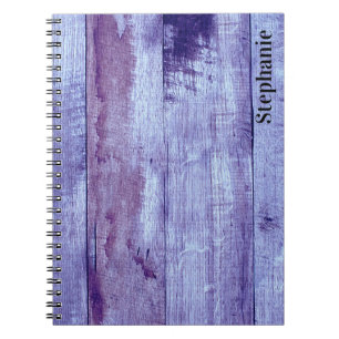 Rustic Blue Sined Barn Wood - Gepersonaliseerd Notitieboek