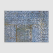 Rustic Blue Texture Decoupage Tissue Paper Tissuepapier (Voorkant)