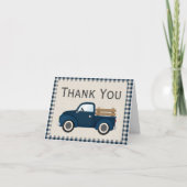Rustic Blue Truck - Hartelijk dank Kaart (Voorkant)