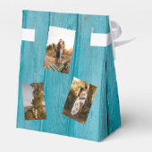 Rustic Blue Wood 4 Bedankdoosjes (Achterkant)