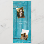 Rustic Blue Wood 4 Menu (Achterkant)