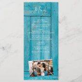 Rustic Blue Wood 4 Menu (Voorkant)