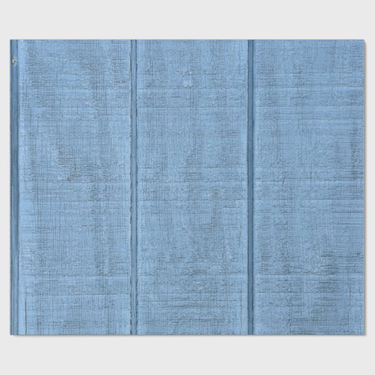 Rustic Blue Wood Cadeaupapier (Vlak)