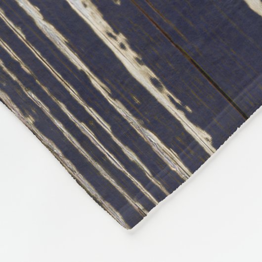 Rustic Blue Wood Frame Family Name  Fleece Deken (Hoek)