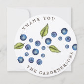 Rustic Blueberry Hartelijk dank Kaart (Voorkant)