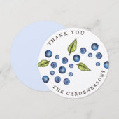 Rustic Blueberry Hartelijk dank Kaart (Voorkant / Achterkant)