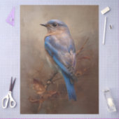 Rustic Bluebird Decoupage Tissuepapier (Craft)