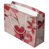 Rustic Blush Bloem Motief Linnen (5) Groot Cadeauzakje (Achterkant Gekanteld)
