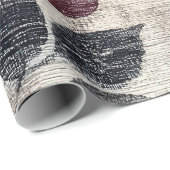 Rustic Blush Bloem Motief Linnen (7) Cadeaupapier (Rol Hoek)