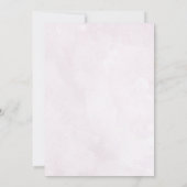 Rustic Blush Bloemen Huwelijksuitnodiging Kaart (Achterkant)