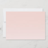 Rustic Blush Bloemen Waterverf Vrijgezellenfeest Kaart (Achterkant)