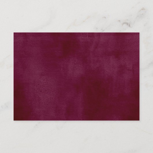 Rustic Blush Burgundy Floral Wreath Accommodations Informatiekaartje (Achterkant)