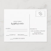 Rustic Blush Cacti Botanical Natuur Desert Wedding Uitnodiging Briefkaart (Achterkant)