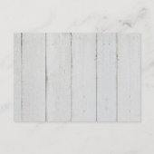 Rustic Blush Floral Elegant Script Wedding RSVP Kaartje (Achterkant)