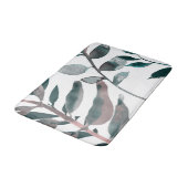 Rustic Blush Greenery Botanical Leaves Waterverf Badmat (Gekanteld)