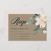 RUSTIC BLUSH KRAF FLORAL BUNCH WATERVERF RSVP (Voorkant / Achterkant)