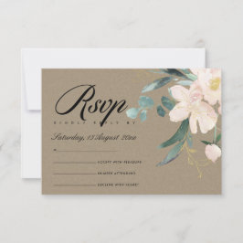 RUSTIC BLUSH KRAF FLORAL BUNCH WATERVERF RSVP