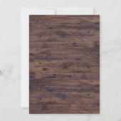 Rustic Blush Navy Blue Floral Vrijgezellenfeest Br Kaart (Achterkant)